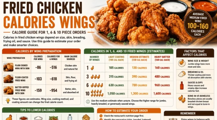 Fried Chicken Calories Wings: A Complete 2026 Guide to Calories in Fried, Breaded, Battered, Bone-In, and Boneless Chicken Wings Fried Chicken Calories Wings