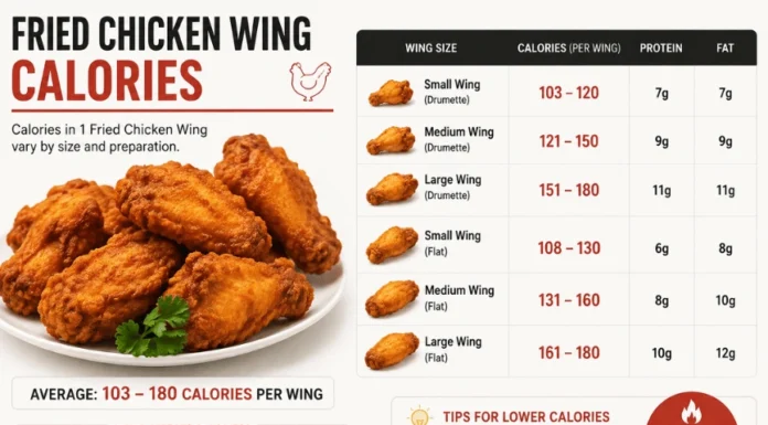 Fried Chicken Wing Calories: Complete 2026 Guide to Calories, Protein, Sodium, and Portion Sizes Fried Chicken Wing Calories